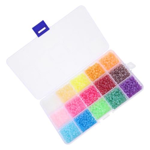 ARTSEWPLY 1 Schachtel Kleine Glasperlen DIY Schmuckzubehör Katzenaugen und Glasperlen für Armbänder Mobile Ketten und Mehr Hautfreundlich und Langlebig ARTSEWPLY 1 Schachtel Kleine Glasperlen DIY Schmuckzubehör Katzenaugen und Glasperlen für Armbänder Mobile Ketten und Mehr Hautfreundlich und Langlebig von ARTSEWPLY