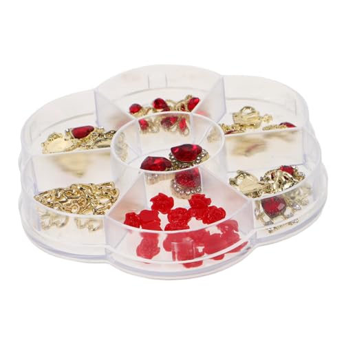ARTSEWPLY 1 Schachtel Rhinestone Nail Charms Herz Schmetterling Tiara Nail Gems aus Langlebiger Legierung für Valentinstag Hochzeiten DIY Nagelkunst mit Funkelnden Strasssteinen für Damen von ARTSEWPLY