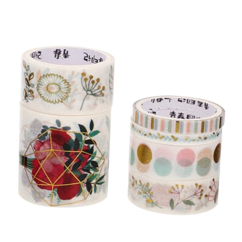 ARTSEWPLY 1 Schachtel Washi Tape Jahreszeiten Goldfolie DIY Sticker Scrapbook Dekoratives Klebeband für Geschenkverpackung Notizbücher Basteln und Planer Zubehör ARTSEWPLY 1 Schachtel Washi Tape Jahreszeiten Goldfolie DIY Sticker Scrapbook Dekoratives Klebeband für Geschenkverpackung Notizbücher Basteln und Planer Zubehör von ARTSEWPLY