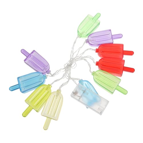 ARTSEWPLY 1.5M LED Eiscreme Lichterkette Batteriebetrieben mit LED Dekorative String Lichter für Kinderzimmer Hochzeiten Partys und Sommerfeste Zufällige Farben Sicher ARTSEWPLY 1.5M LED Eiscreme Lichterkette Batteriebetrieben mit LED Dekorative String Lichter für Kinderzimmer Hochzeiten Partys und Sommerfeste Zufällige Farben Sicher von ARTSEWPLY