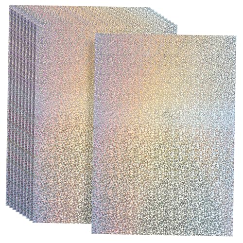ARTSEWPLY 10 Blatt Holografisches Glitzerpapier Dickes Kartonpapier für Basteln und Origami Vielseitiges Farbiges Bastelpapier Reißfestes Glitzerkarton für Scrapbooking und DIY Dekorationen ARTSEWPLY 10 Blatt Holografisches Glitzerpapier Dickes Kartonpapier für Basteln und Origami Vielseitiges Farbiges Bastelpapier Reißfestes Glitzerkarton für Scrapbooking und DIY Dekorationen von ARTSEWPLY