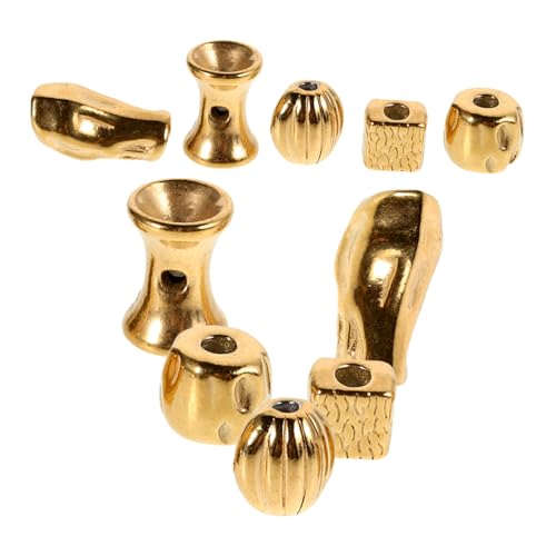 ARTSEWPLY 10 Pcs Edelstahlarmband Kügelchen Trendy Schmuckzubehör Zu Magen Einzigartige Unregelmäßige Perlen Dekorative Perlen Für Halskette Und Armband von ARTSEWPLY