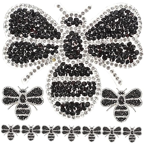 ARTSEWPLY 10 Stück Austauschbare Bügel Patches für Kleidung Dekorative Flicken mit Bienendesign für Jeans Taschen und DIY Projekte Schwarz ARTSEWPLY 10 Stück Austauschbare Bügel Patches für Kleidung Dekorative Flicken mit Bienendesign für Jeans Taschen und DIY Projekte Schwarz von ARTSEWPLY