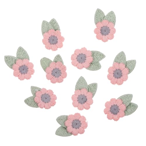 ARTSEWPLY 10 Stück Bestickte Blumen Patches zum Aufbügeln DIY Applikationen für Kleidung Handarbeiten und Bastelprojekte für Gestaltung und Verzierung von ARTSEWPLY