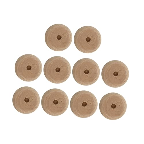 ARTSEWPLY 10 Stück DIY Holzräder für Spielzeugautos Handgemachte Bastelzubehör für Langlebige und Deformierungsresistente Mini Wheels Hochwertigem Holz für DIY Projekte und Kreative von ARTSEWPLY