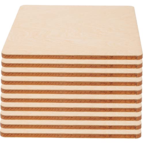 ARTSEWPLY 10 Stück DIY Unlackierte Holzplatten Balsaholz für Bastelprojekte Modellbau und Holzschnitzerei Glatt und Einfach zu Bearbeiten von ARTSEWPLY