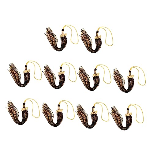 ARTSEWPLY 10 Stück Doktorhut Quaste Abschlusshut Abschluss Quasten Masse Akademische Abschlussquaste Grad Quaste Abschlussfeier Dekoration Abschlusskappe Quasten College-quaste Polyester von ARTSEWPLY