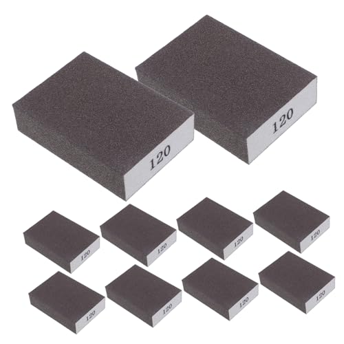 ARTSEWPLY 10 Stück Doppelseitiger Schleifschwämme Körnung Flexible Schleifblöcke für Holz Metall Trockenbau Wiederverwendbar Waschbar für Möbelpolitur und Komplexe Oberflächen ARTSEWPLY 10 Stück Doppelseitiger Schleifschwämme Körnung Flexible Schleifblöcke für Holz Metall Trockenbau Wiederverwendbar Waschbar für Möbelpolitur und Komplexe Oberflächen von ARTSEWPLY