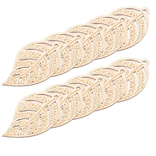 ARTSEWPLY 10 Stück Holzblätter für Bastelarbeiten DIY Holzscheiben mit Blattform für Kreative Handwerksprojekte für Erwachsene von ARTSEWPLY