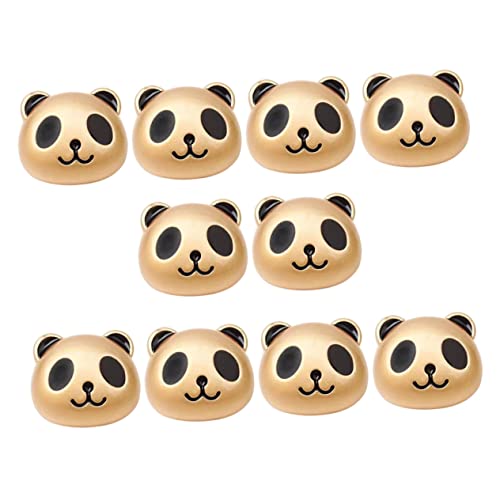 ARTSEWPLY 10 Stück Panda Form Lose Perlen Diy Haarschmuck Zubehör für Charmante Bastelperlen für Schmuck und Kreative Projekte von ARTSEWPLY