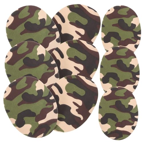 ARTSEWPLY 10 Stück Teiliges Camouflage Aufbügel Patches aus Polyester Langlebig und Hautfreundlich zum Verstärken von Jacken Kleidung und Hosen Vielseitig für DIY und Reparatur Einfach von ARTSEWPLY