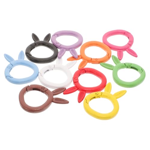 ARTSEWPLY 10 Stück Teiliges DIY Schlüsselanhänger Bunte Candy Farben Hase Schlüsselringe Robust Geschlossen Flexibel Schmuckherstellung Zubehör für Schlüssel Taschen und Anhänger ARTSEWPLY 10 Stück Teiliges DIY Schlüsselanhänger Bunte Candy Farben Hase Schlüsselringe Robust Geschlossen Flexibel Schmuckherstellung Zubehör für Schlüssel Taschen und Anhänger von ARTSEWPLY