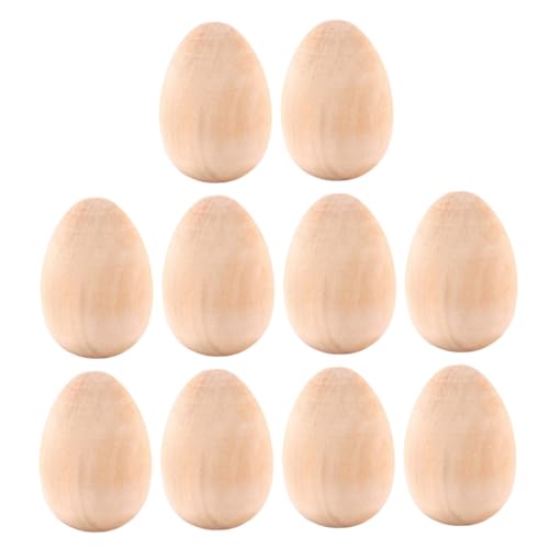 ARTSEWPLY 10 Stück Teiliges Holzeier zum Bemalen Leichtes Langlebiges Holz Ei Modell als Osterdekoration Bastel eier für Kreative DIY projekte und Partydekorationen ARTSEWPLY 10 Stück Teiliges Holzeier zum Bemalen Leichtes Langlebiges Holz Ei Modell als Osterdekoration Bastel eier für Kreative DIY projekte und Partydekorationen von ARTSEWPLY
