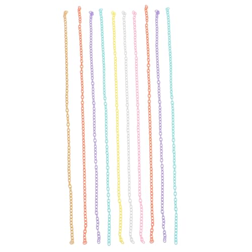 ARTSEWPLY 10 Stück Teiliges Kunststoff Gliederketten für Schmuckherstellung Ovale Kettenglieder Bunte DIY Schmuckzubehör Leicht und Sicher für Bastler und Handwerk Perlenweben ARTSEWPLY 10 Stück Teiliges Kunststoff Gliederketten für Schmuckherstellung Ovale Kettenglieder Bunte DIY Schmuckzubehör Leicht und Sicher für Bastler und Handwerk Perlenweben von ARTSEWPLY