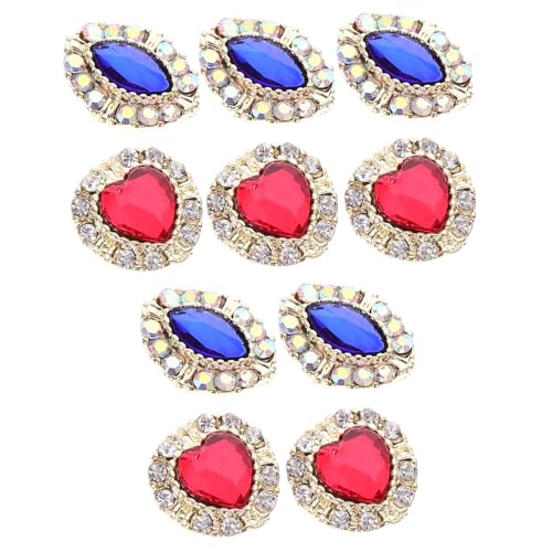 ARTSEWPLY 10 Stück Teiliges Nail Art Charms aus Langlebiger Legierung Herz und Marquise Formen Vielseitige Maniküre Dekoration für Damen für Kreative Nageldesigns und Professionelle Nail ARTSEWPLY 10 Stück Teiliges Nail Art Charms aus Langlebiger Legierung Herz und Marquise Formen Vielseitige Maniküre Dekoration für Damen für Kreative Nageldesigns und Professionelle Nail von ARTSEWPLY
