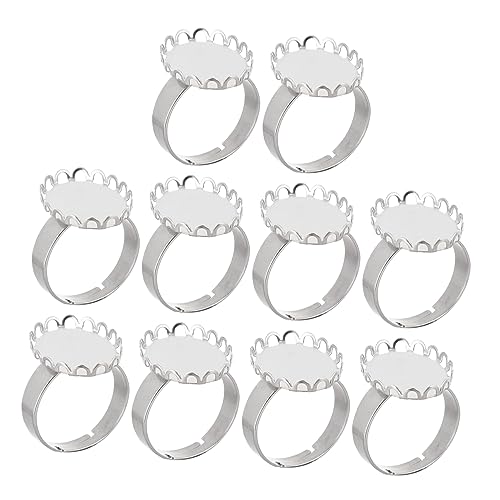 ARTSEWPLY 10 Stück Teiliges Ringrohlinge Ring Basen Schmuck DIY Zubehör für Schmuckgestaltung von ARTSEWPLY