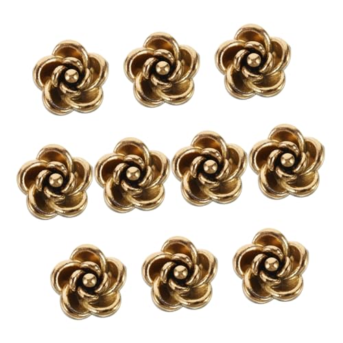 ARTSEWPLY 10 Stück Teiliges Rosen Perlen Goldfarbene DIY Schmuckperlen für Armbänder Halsketten Bastelzubehör Langlebige Rostfreie Blütenanhänger für Kreative Schmuckherstellung ARTSEWPLY 10 Stück Teiliges Rosen Perlen Goldfarbene DIY Schmuckperlen für Armbänder Halsketten Bastelzubehör Langlebige Rostfreie Blütenanhänger für Kreative Schmuckherstellung von ARTSEWPLY
