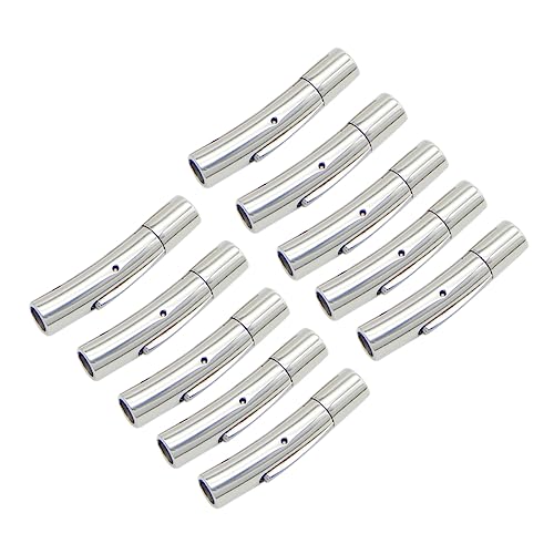 ARTSEWPLY 10 Stück Teiliges Schmuckverschluss Endkappen für Lederband Armband Verschlüsse Langlebig Hautfreundlich Leicht für Schmuckherstellung und DIY Handarbeiten ARTSEWPLY 10 Stück Teiliges Schmuckverschluss Endkappen für Lederband Armband Verschlüsse Langlebig Hautfreundlich Leicht für Schmuckherstellung und DIY Handarbeiten von ARTSEWPLY
