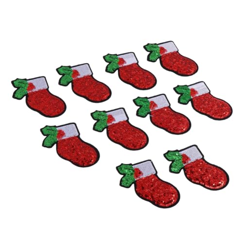 ARTSEWPLY 10 Stück Teiliges Weihnachts Aufbügelbare Stickapplikationen Pailletten Langlebige DIY Reparatur und Dekorations Patches für Jeans Hüte Blusen Hosen Röcke ARTSEWPLY 10 Stück Teiliges Weihnachts Aufbügelbare Stickapplikationen Pailletten Langlebige DIY Reparatur und Dekorations Patches für Jeans Hüte Blusen Hosen Röcke von ARTSEWPLY