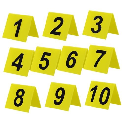 ARTSEWPLY 10 Stück Teiliges Wiederverwendbare Kunststoff tischnummern Doppelseitig Bedruckt Kompakte Zahlenmarker für Restaurants Hochzeiten Partys Vielseitig Einsetzbar als Tisch ARTSEWPLY 10 Stück Teiliges Wiederverwendbare Kunststoff tischnummern Doppelseitig Bedruckt Kompakte Zahlenmarker für Restaurants Hochzeiten Partys Vielseitig Einsetzbar als Tisch von ARTSEWPLY