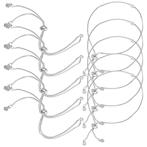 ARTSEWPLY 10 Stück Verstellbares DIY Armbandset für Frauen Geometrische Dekorative Armkettchen Minimalistische Designs für und Persönliche Styles für von ARTSEWPLY