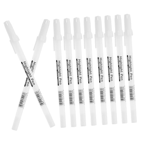 ARTSEWPLY 10 Stück Weiße Highlight Marker Handgemalte Stift für Kunst und Zeichnung für Scrapbooking und DIY Projekte Zufällige Farbe Zufällige Farbe von ARTSEWPLY