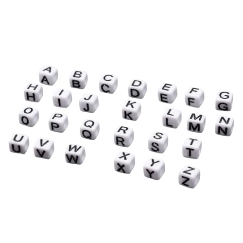 ARTSEWPLY 100 Stück Acryl Buchstabenperlen Quadratische DIY Schmuckperlen mit Englischen Buchstaben Sicher Geruchlos Langlebig für Schmuckherstellung und Bastelarbeiten ARTSEWPLY 100 Stück Acryl Buchstabenperlen Quadratische DIY Schmuckperlen mit Englischen Buchstaben Sicher Geruchlos Langlebig für Schmuckherstellung und Bastelarbeiten von ARTSEWPLY
