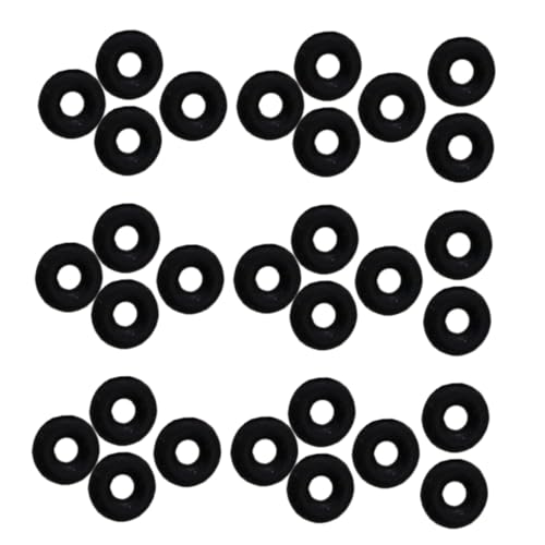 ARTSEWPLY 100 Stück Anti rutsch Gummi Stopper Ringe für Armbänder Runde Stopperperlen aus Langlebigem Gummi DIY Schmuckverbinder zur Sicheren Fixierung von Schmuckstücken und von ARTSEWPLY