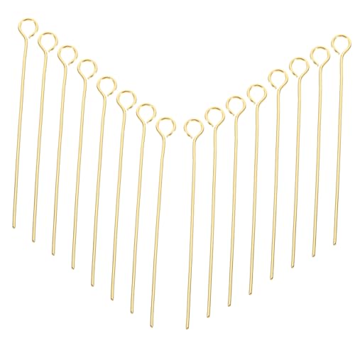 ARTSEWPLY 100 Stück Edelstahl Auge Pins für Schmuckherstellung in Gold Langlebig und Rostfrei DIY Ohrring Halskettenzubehör für Erwachsene Pins für Kreatives Basteln ARTSEWPLY 100 Stück Edelstahl Auge Pins für Schmuckherstellung in Gold Langlebig und Rostfrei DIY Ohrring Halskettenzubehör für Erwachsene Pins für Kreatives Basteln von ARTSEWPLY