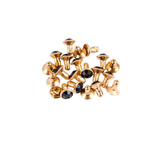 ARTSEWPLY 100 Stück Farbige Strass Schmuckdesign Paket Goldrand Schwarze Steine für DIY Kleidung Schmuck und Bastelprojekte von ARTSEWPLY