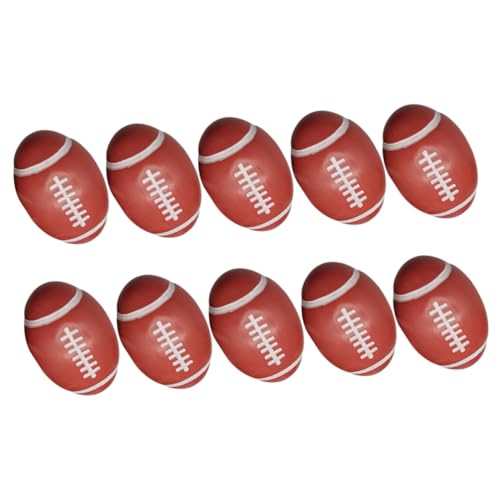 ARTSEWPLY 100 Stück Fußball-Piercing-Perlen für Fußball-Perlen-Anhänger groß Sport Fußballspiel hühner bastelzeug Rugby-Dekoperlen Kettenmaterial Fußball-Anhänger aus Acryl von ARTSEWPLY