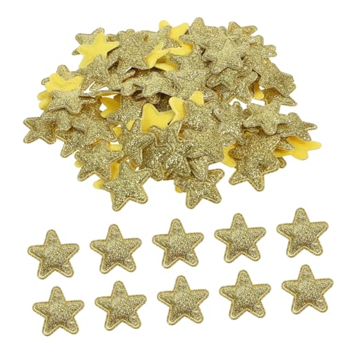 ARTSEWPLY 100 Stück Goldene Stern Aufbügelflicken aus Weichem Dekorative DIY Applikationen für Kleidung Weihnachtsdekorationen Rucksäcke Hüte Modische Textilpatches ARTSEWPLY 100 Stück Goldene Stern Aufbügelflicken aus Weichem Dekorative DIY Applikationen für Kleidung Weihnachtsdekorationen Rucksäcke Hüte Modische Textilpatches von ARTSEWPLY