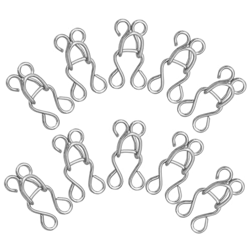 ARTSEWPLY 100 Stück Metall Haken und Ösen Verschlüsse für Nähen Verdeckte Schnallen für Kleidung Unterwäsche Röcke und Hosen Effektive Nähteile für DIY Projekte von ARTSEWPLY