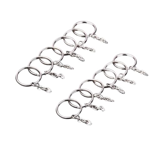 ARTSEWPLY 100 Stück Metall Schlüsselringe mit Kette und Spaltring Drahtstärke Nickelbeschichtet Robuste Schlüsselanhänger für Schlüssel Taschen und DIY Bastelprojekte ARTSEWPLY 100 Stück Metall Schlüsselringe mit Kette und Spaltring Drahtstärke Nickelbeschichtet Robuste Schlüsselanhänger für Schlüssel Taschen und DIY Bastelprojekte von ARTSEWPLY