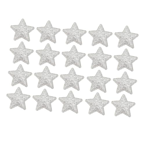 ARTSEWPLY 100 Stück Silberne Stoffsterne Aufnäher DIY Weihnachtsdeko Pailletten Stern Applikationen für Kleidung Taschen Hüte und Bastelprojekte Weiche Textur Modische Reparatur und ARTSEWPLY 100 Stück Silberne Stoffsterne Aufnäher DIY Weihnachtsdeko Pailletten Stern Applikationen für Kleidung Taschen Hüte und Bastelprojekte Weiche Textur Modische Reparatur und von ARTSEWPLY
