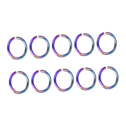 ARTSEWPLY 100 Stück Teiliges Bunte Edelstahl O ringe Vielseitige DIY Schmuckverbinder für Schmuckherstellung Leichte Sprungringe zum Basteln und Reparieren von Armbändern und Halsketten ARTSEWPLY 100 Stück Teiliges Bunte Edelstahl O ringe Vielseitige DIY Schmuckverbinder für Schmuckherstellung Leichte Sprungringe zum Basteln und Reparieren von Armbändern und Halsketten von ARTSEWPLY