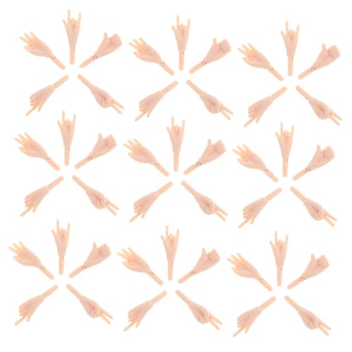 ARTSEWPLY 100 Stück Teiliges Doll Handteile aus Langlebigem PVC Vielseitige Puppengelenke für DIY Puppenherstellung Kompakt Leicht zu Tragen für Handformen von ARTSEWPLY