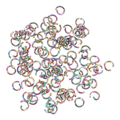 ARTSEWPLY 100 Stück Teiliges Sprungring Bunte Schmuckzubehör Ringe Langlebig und Hautfreundlich für DIY Halsketten Armbänder Ohrringe und Schlüsselanhänger von ARTSEWPLY