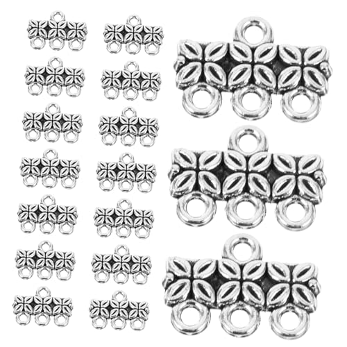 ARTSEWPLY 100 Stück Zinklegierung Spacer Perlen Connector Anhänger DIY Schmuckherstellung Zubehör für Halsketten Armbänder Bastelperlen Auffädeln Ethno Stil von ARTSEWPLY