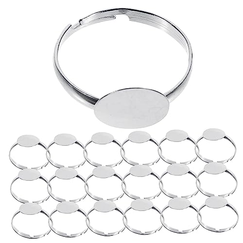ARTSEWPLY 100Stücke Adjustable DIY Ring Basis Ringe für Schmuckherstellung Leere Ringlünette für Bastelprojekte und Designs von ARTSEWPLY