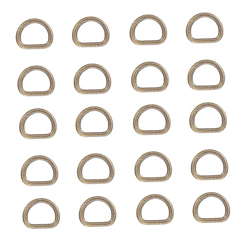 ARTSEWPLY 100Stücke Dekorative Puppenknöpfe D Ringe für DIY Puppenkleidung Mini Knöpfe Antikbronze Langlebig und Vielseitig Einsetzbar für Puppenoutfits und Zubehör von ARTSEWPLY