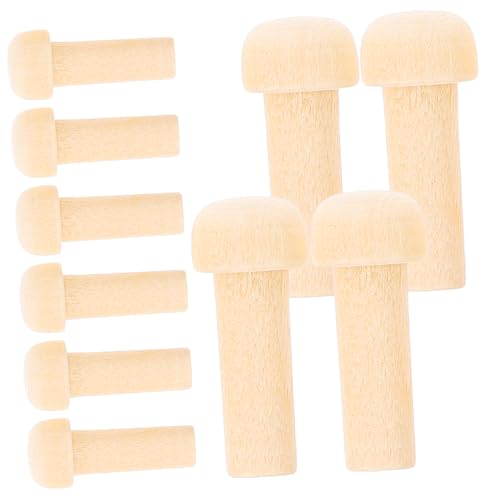 ARTSEWPLY 10Stücke Mini Holzstifte Pilzförmige Holzstäbe für DIY Möbel Handgefertigte Accessoires Natürlichem Holz für Kreative Bastelprojekte und Persönliche Designs ARTSEWPLY 10Stücke Mini Holzstifte Pilzförmige Holzstäbe für DIY Möbel Handgefertigte Accessoires Natürlichem Holz für Kreative Bastelprojekte und Persönliche Designs von ARTSEWPLY
