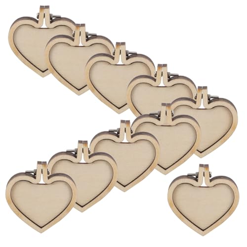 ARTSEWPLY 10Stücke Mini Kreuzstichrahmen Teiliges für DIY Schmuck und Anhänger Herzform Stickzubehör für Bastelliebhaber und ARTSEWPLY 10Stücke Mini Kreuzstichrahmen Teiliges für DIY Schmuck und Anhänger Herzform Stickzubehör für Bastelliebhaber und von ARTSEWPLY