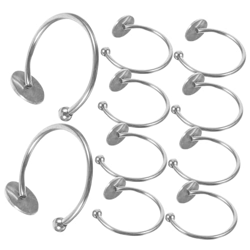 ARTSEWPLY 10Stücke Ringrohlinge Verstellbare DIY Ringbasen für Schmuckherstellung Kompakt und Leicht für Projekte für Designs von ARTSEWPLY