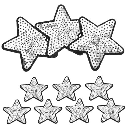 ARTSEWPLY 10Stücke Selbstklebende Patches Pailletten Applikationen für Kleidung Jeans Rucksäcke und Hüte Praktische Aufnäher zum Aufbügeln für Bastelprojekte von ARTSEWPLY