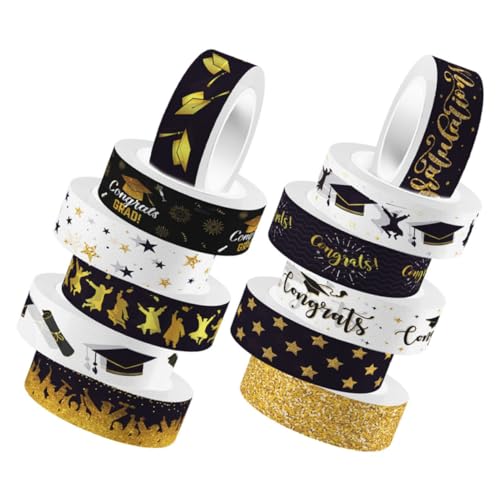 ARTSEWPLY 12 Rollen Teiliges DIY Washi Tape mit Abschlusskappen-motiv Transparentes Selbstklebendes Scrapbooking-klebeband für Fotoalben Notizbücher und Geschenkverpackungen Vielseitiges ARTSEWPLY 12 Rollen Teiliges DIY Washi Tape mit Abschlusskappen-motiv Transparentes Selbstklebendes Scrapbooking-klebeband für Fotoalben Notizbücher und Geschenkverpackungen Vielseitiges von ARTSEWPLY