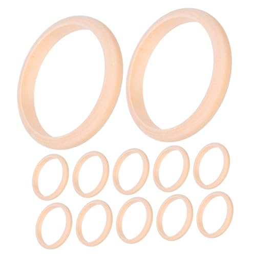 ARTSEWPLY 12 Stück Armbandformembryo Holzringe für die Anhänger -Herstellung unvollendete Holzschmuckringe unbemalte Holzkreise Holzarmknopfverbinder für Handwerk hölzern Beige ARTSEWPLY 12 Stück Armbandformembryo Holzringe für die Anhänger -Herstellung unvollendete Holzschmuckringe unbemalte Holzkreise Holzarmknopfverbinder für Handwerk hölzern Beige von ARTSEWPLY