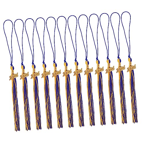ARTSEWPLY 12 Stück Doktorhut Quaste graduierungen kappe quasten Schwarz verstellbare Graduierungskappe graduierung hut zubehör quasten mit Abschlusskappendekorationen Abschlusshüte Polyester von ARTSEWPLY