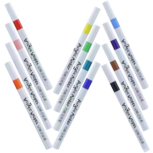 ARTSEWPLY 12 Stück Teiliges Acrylstifte Wasserbasierte Farbige Drawing Pens für Vielfältige Malprojekte und Praktische DIY marker für Erwachsene Studenten ARTSEWPLY 12 Stück Teiliges Acrylstifte Wasserbasierte Farbige Drawing Pens für Vielfältige Malprojekte und Praktische DIY marker für Erwachsene Studenten von ARTSEWPLY