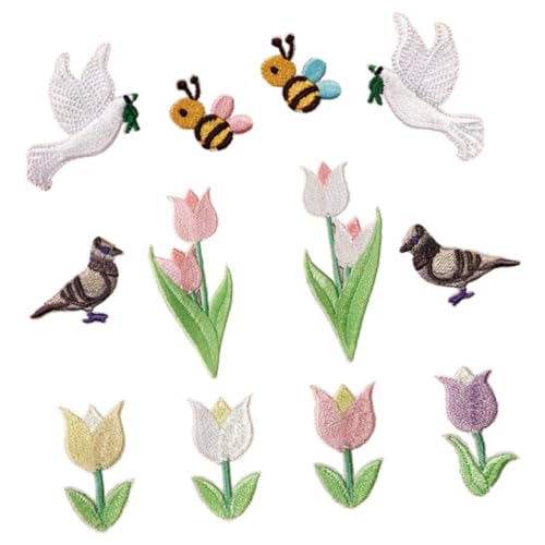 ARTSEWPLY 12 Stück Teiliges Cartoon Vogel Aufnäher zum Aufbügeln Bestickte Verschleißfeste Stoffpatches für Kleidung Taschen Rucksäcke Einfache DIY Reparatur und Dekoration ARTSEWPLY 12 Stück Teiliges Cartoon Vogel Aufnäher zum Aufbügeln Bestickte Verschleißfeste Stoffpatches für Kleidung Taschen Rucksäcke Einfache DIY Reparatur und Dekoration von ARTSEWPLY